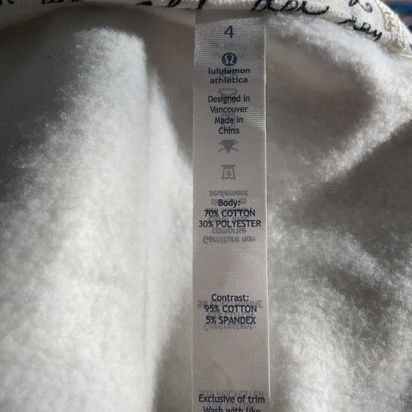 Lululemon Manifesto Script Scuba Hoodie. Sz. 4 - Picture 7 of 7